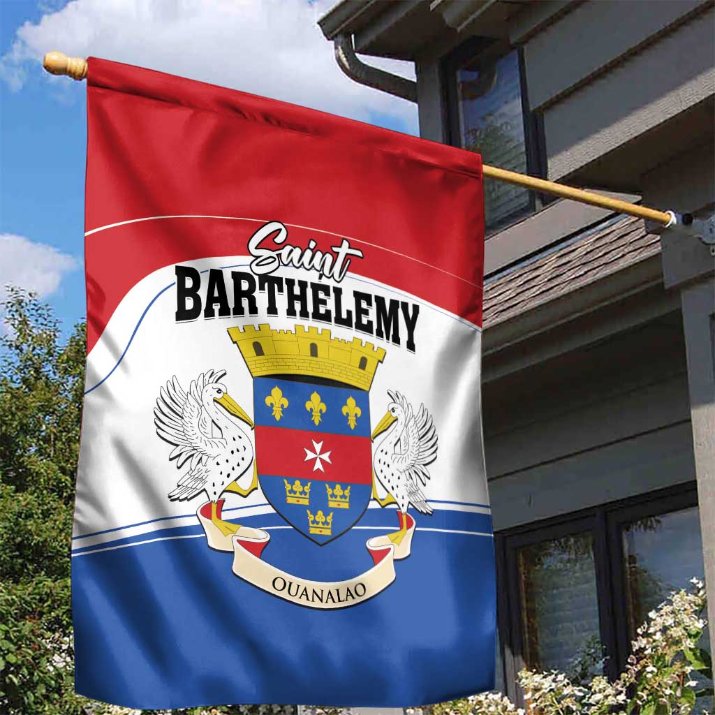 Saint Barthelemy Garden Flag Ouanalao Coat of Arms