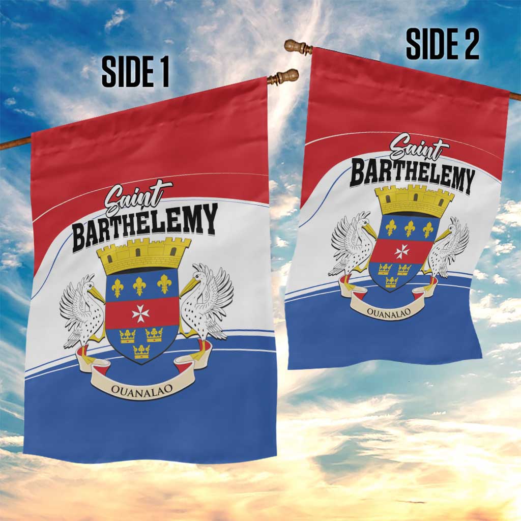 Saint Barthelemy Garden Flag Ouanalao Coat of Arms