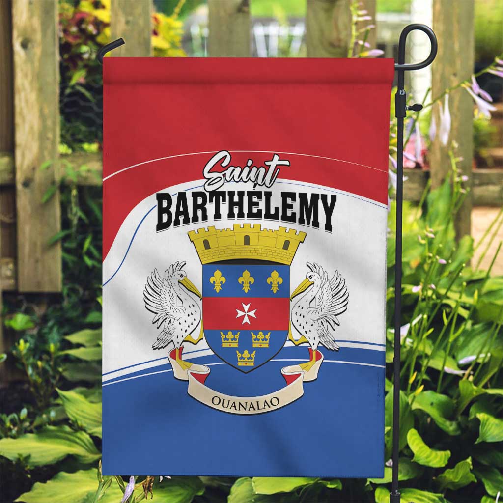 Saint Barthelemy Garden Flag Ouanalao Coat of Arms