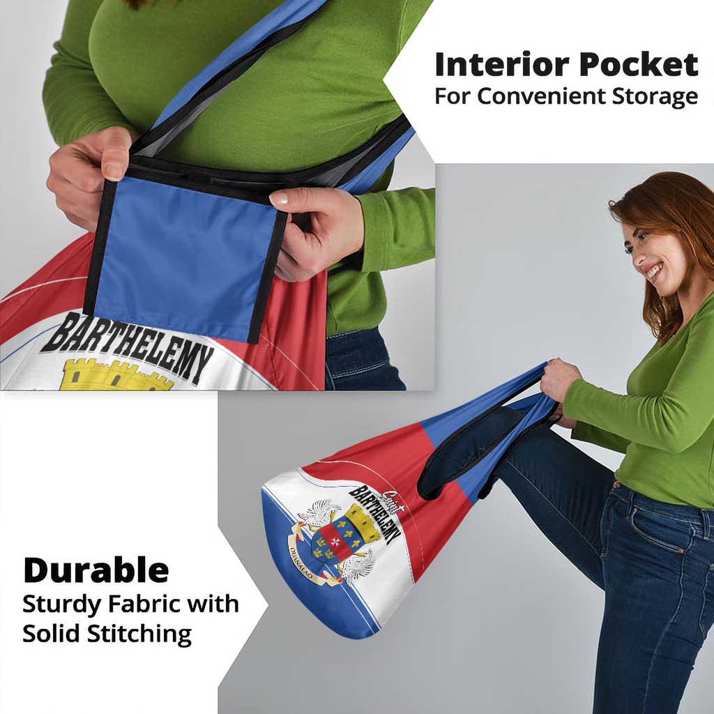 Saint Barthelemy Grocery Bag Ouanalao Coat of Arms