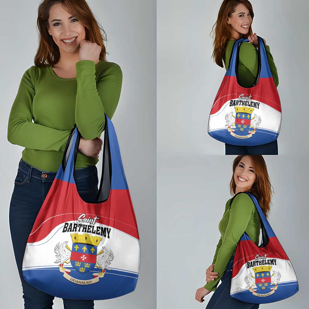 Saint Barthelemy Grocery Bag Ouanalao Coat of Arms