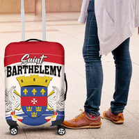 Saint Barthelemy Luggage Cover Ouanalao Coat of Arms