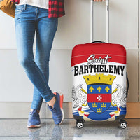 Saint Barthelemy Luggage Cover Ouanalao Coat of Arms