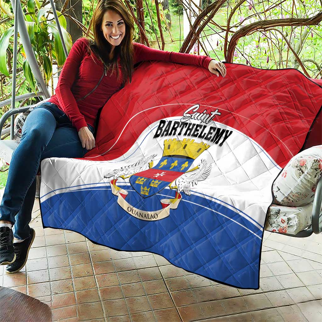 Saint Barthelemy Quilt Ouanalao Coat of Arms