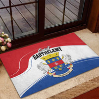 Saint Barthelemy Rubber Doormat Ouanalao Coat of Arms