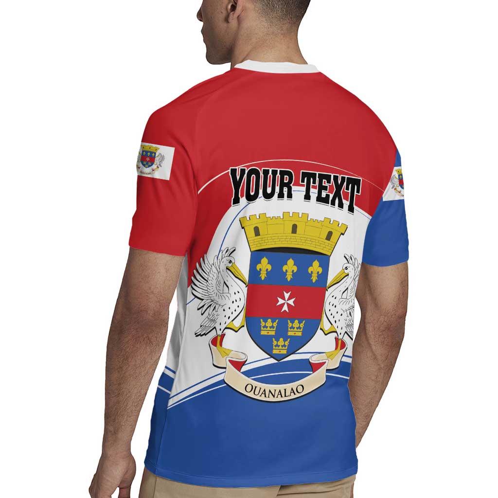 Personalised Saint Barthelemy Rugby Jersey Ouanalao Coat of Arms