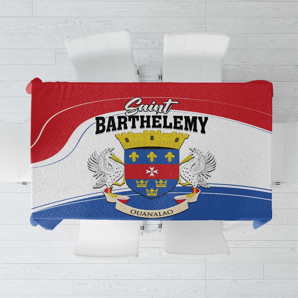 Saint Barthelemy Tablecloth Ouanalao Coat of Arms