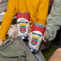 Personalised Saint Barthelemy Tumbler Cup Ouanalao Coat Of Arms