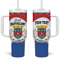 Personalised Saint Barthelemy Tumbler With Handle Ouanalao Coat Of Arms
