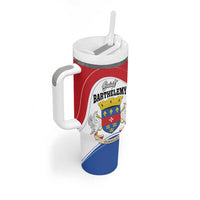 Personalised Saint Barthelemy Tumbler With Handle Ouanalao Coat Of Arms