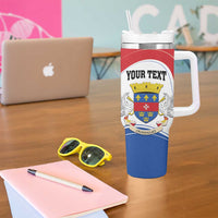 Personalised Saint Barthelemy Tumbler With Handle Ouanalao Coat Of Arms