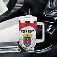 Personalised Saint Barthelemy Tumbler With Handle Ouanalao Coat Of Arms