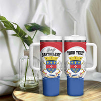 Personalised Saint Barthelemy Tumbler With Handle Ouanalao Coat Of Arms