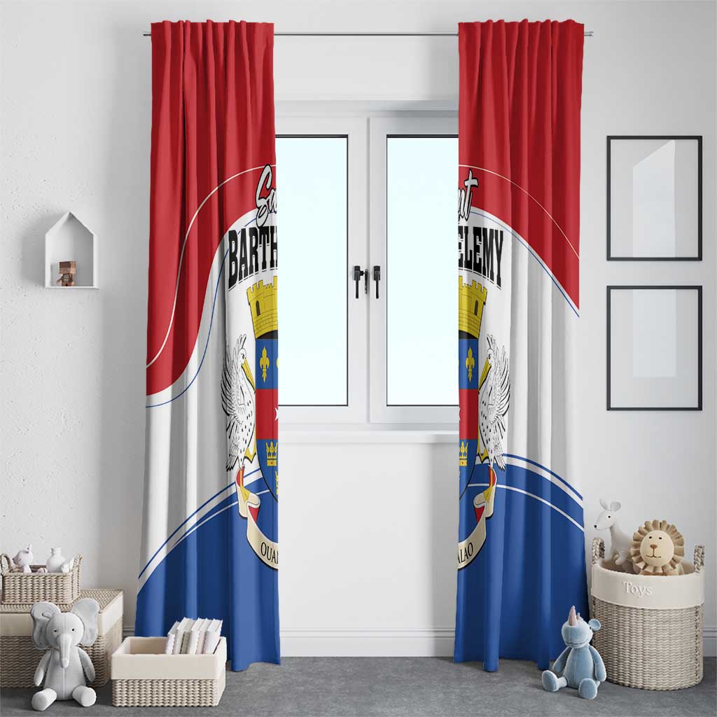 Saint Barthelemy Window Curtain Ouanalao Coat of Arms