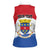 Personalised Saint Barthelemy Women Sleeveless Polo Shirt Ouanalao Coat of Arms