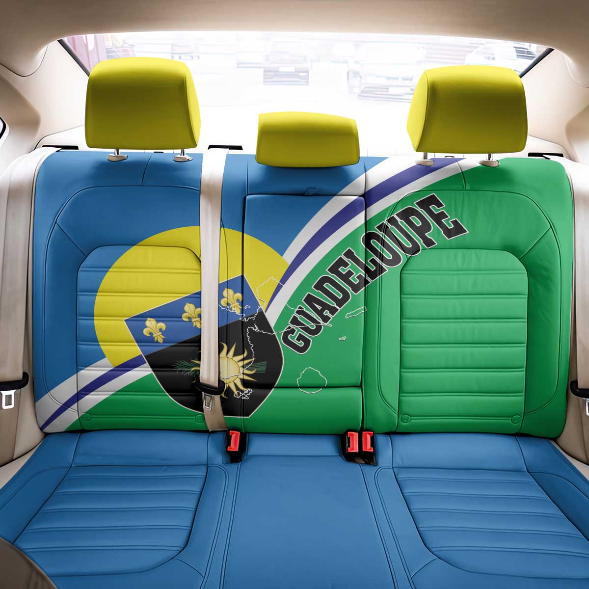 Guadeloupe Back Car Seat Cover Gwadloup Simple Style
