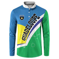 Personalised Guadeloupe Button Sweatshirt Gwadloup Simple Style