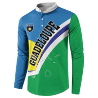 Personalised Guadeloupe Button Sweatshirt Gwadloup Simple Style