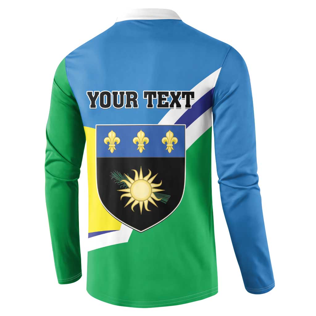 Personalised Guadeloupe Button Sweatshirt Gwadloup Simple Style