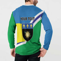 Personalised Guadeloupe Button Sweatshirt Gwadloup Simple Style