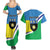 Personalised Guadeloupe Couples Matching Summer Maxi Dress and Hawaiian Shirt Gwadloup Simple Style