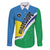 Personalised Guadeloupe Family Matching Long Sleeve Bodycon Dress and Hawaiian Shirt Gwadloup Simple Style