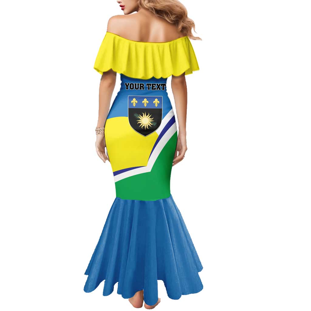 Personalised Guadeloupe Family Matching Mermaid Dress and Hawaiian Shirt Gwadloup Simple Style