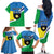 Personalised Guadeloupe Family Matching Off The Shoulder Long Sleeve Dress and Hawaiian Shirt Gwadloup Simple Style