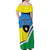 Personalised Guadeloupe Family Matching Off Shoulder Maxi Dress and Hawaiian Shirt Gwadloup Simple Style