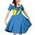 Personalised Guadeloupe Family Matching Off Shoulder Short Dress and Hawaiian Shirt Gwadloup Simple Style