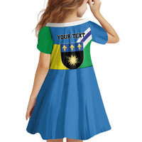 Personalised Guadeloupe Family Matching Off Shoulder Short Dress and Hawaiian Shirt Gwadloup Simple Style