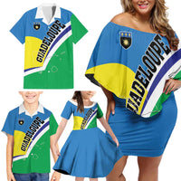 Personalised Guadeloupe Family Matching Off Shoulder Short Dress and Hawaiian Shirt Gwadloup Simple Style