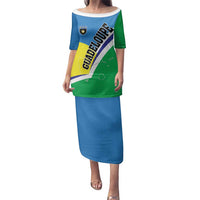 Personalised Guadeloupe Family Matching Puletasi and Hawaiian Shirt Gwadloup Simple Style