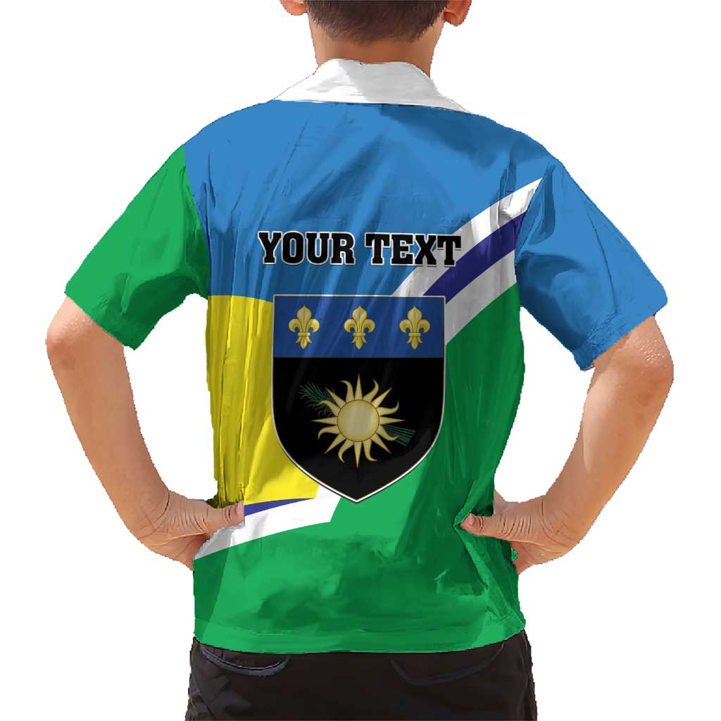 Personalised Guadeloupe Family Matching Short Sleeve Bodycon Dress and Hawaiian Shirt Gwadloup Simple Style