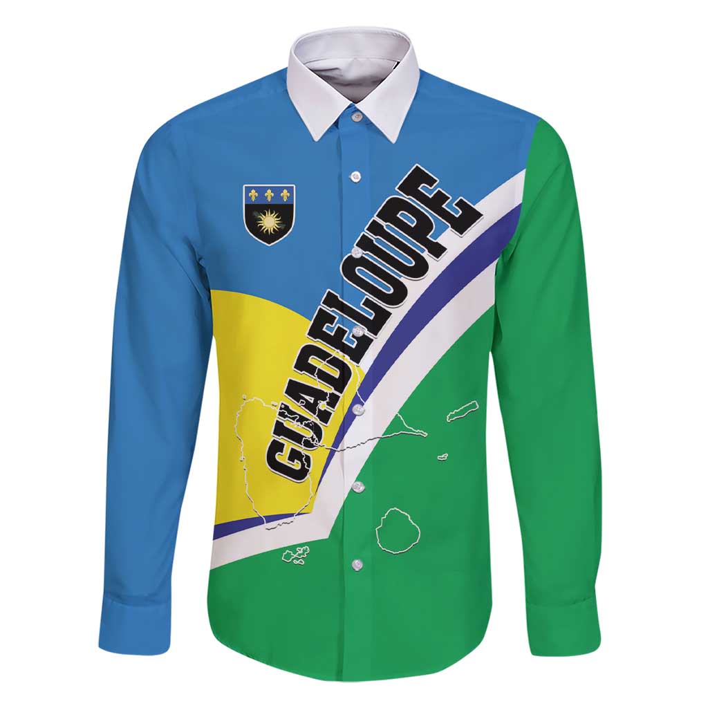 Personalised Guadeloupe Family Matching Short Sleeve Bodycon Dress and Hawaiian Shirt Gwadloup Simple Style