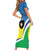 Personalised Guadeloupe Family Matching Short Sleeve Bodycon Dress and Hawaiian Shirt Gwadloup Simple Style