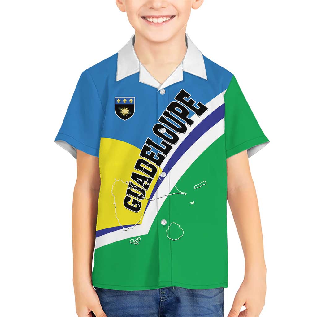 Personalised Guadeloupe Kid Hawaiian Shirt Gwadloup Simple Style