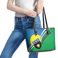 Guadeloupe Leather Tote Bag Gwadloup Simple Style