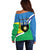 Personalised Guadeloupe Off Shoulder Sweater Gwadloup Simple Style