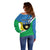 Personalised Guadeloupe Off Shoulder Sweater Gwadloup Simple Style