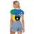 Personalised Guadeloupe Raglan Cropped T Shirt Gwadloup Simple Style