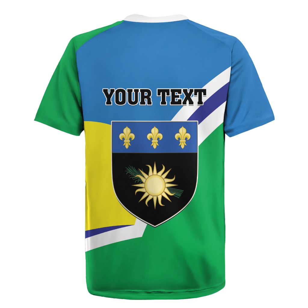 Personalised Guadeloupe Rugby Jersey Gwadloup Simple Style
