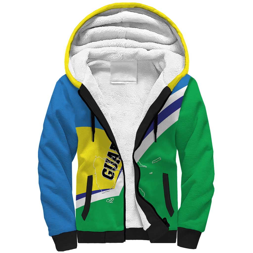 Personalised Guadeloupe Sherpa Hoodie Gwadloup Simple Style