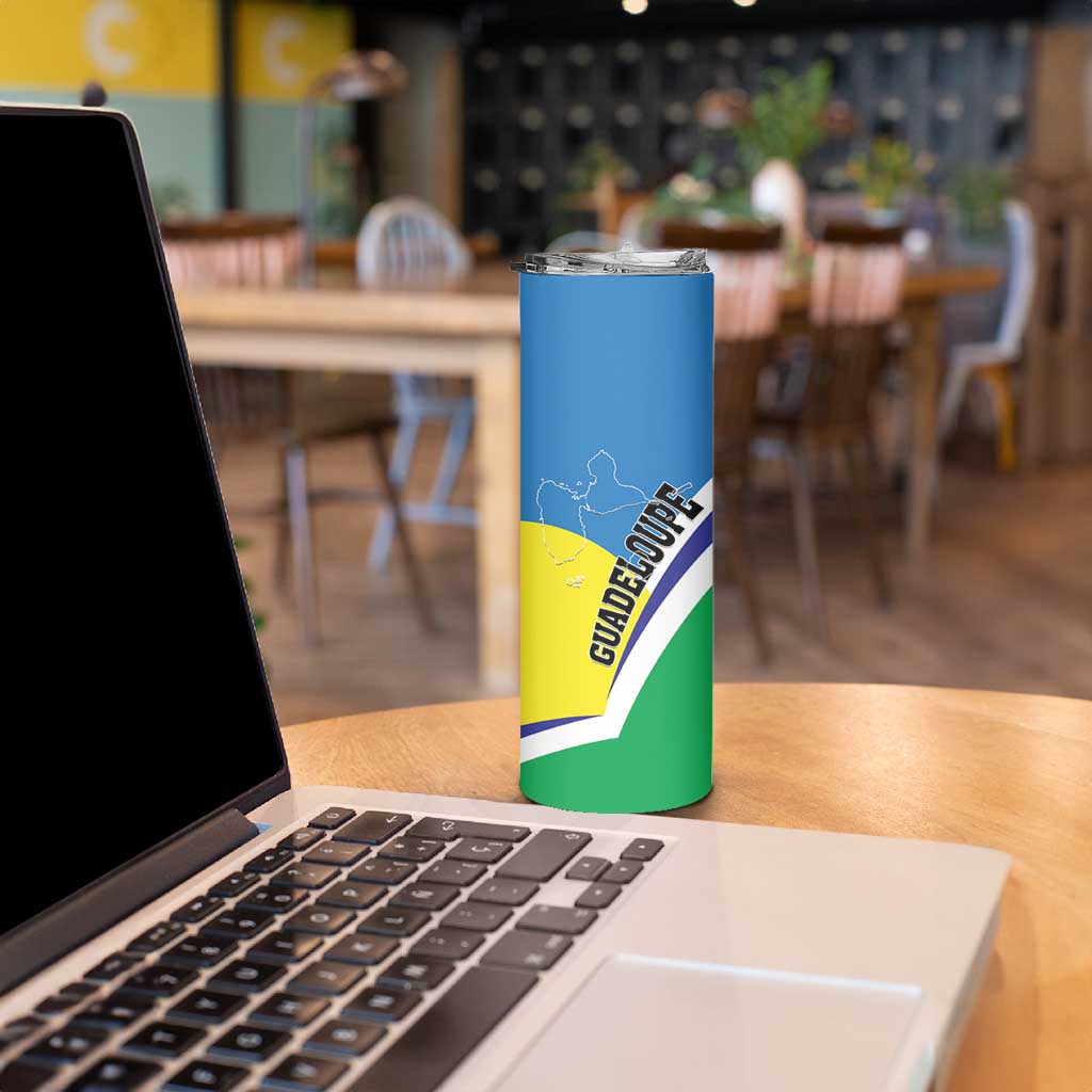 Personalised Guadeloupe Skinny Tumbler Gwadloup Simple Style
