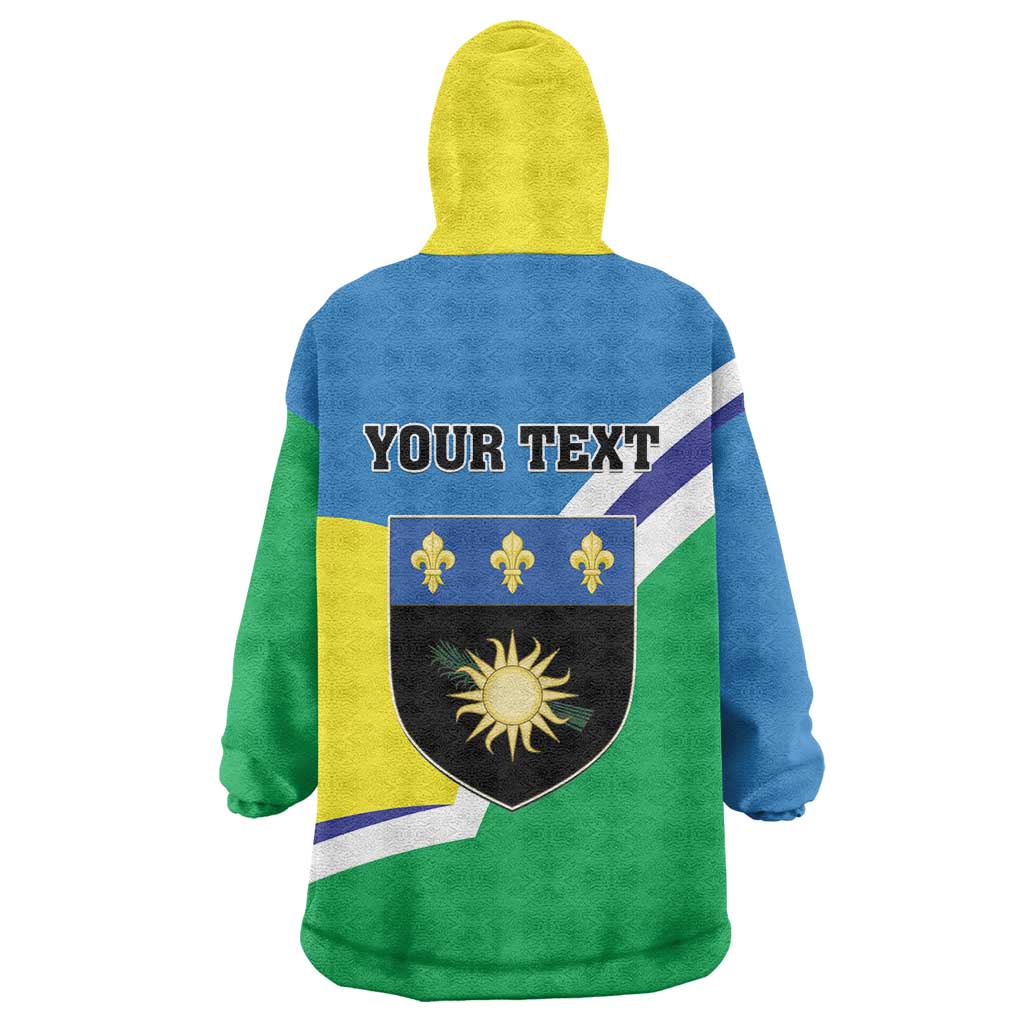 Personalised Guadeloupe Wearable Blanket Hoodie Gwadloup Simple Style