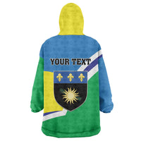 Personalised Guadeloupe Wearable Blanket Hoodie Gwadloup Simple Style