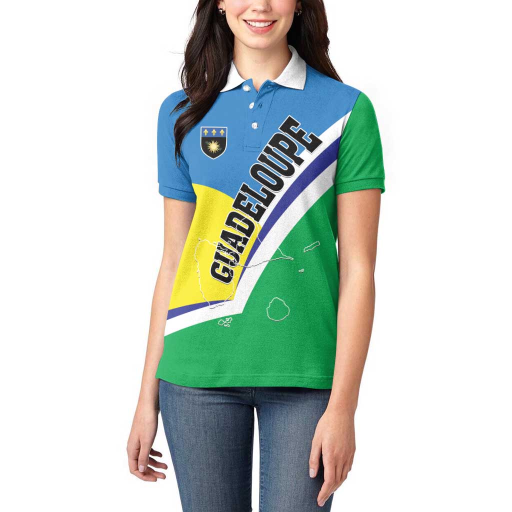 Personalised Guadeloupe Women Polo Shirt Gwadloup Simple Style