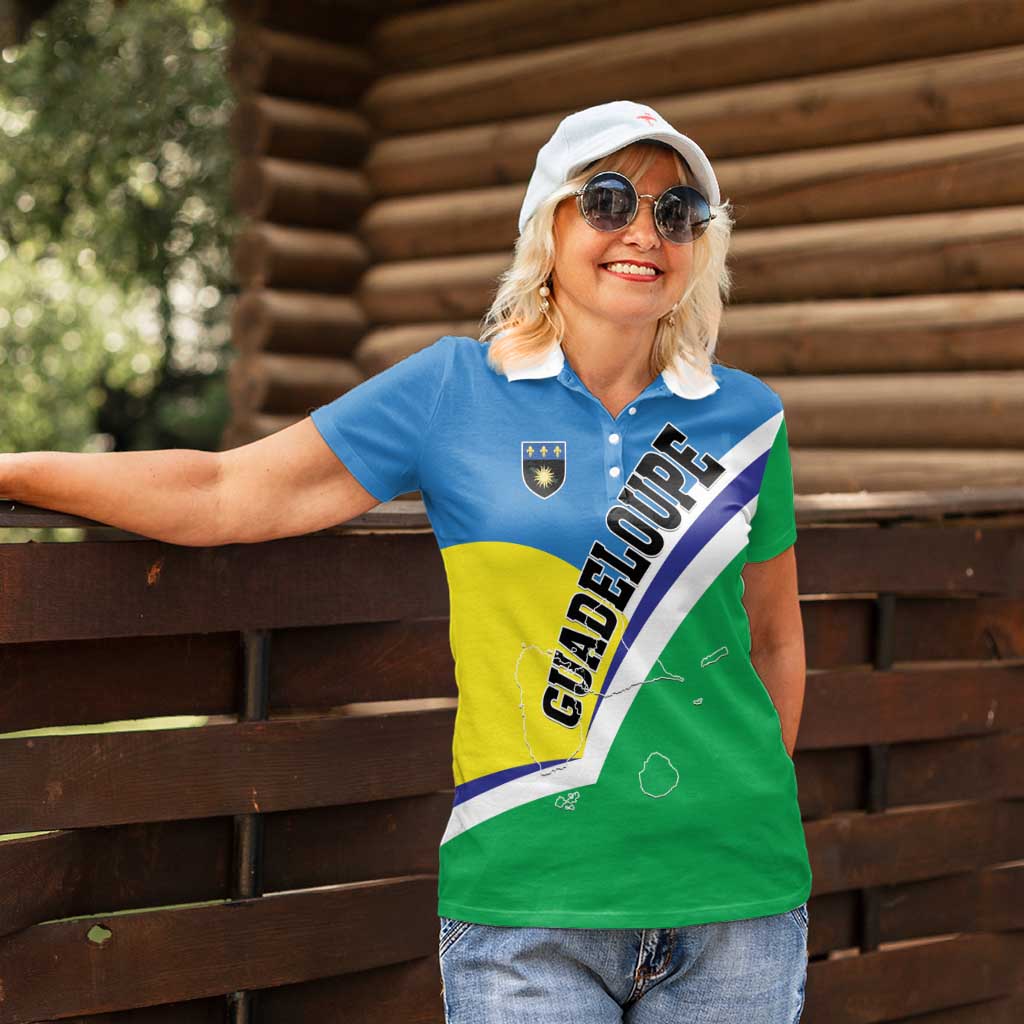 Personalised Guadeloupe Women Polo Shirt Gwadloup Simple Style