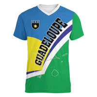Personalised Guadeloupe Women V-Neck T-Shirt Gwadloup Simple Style