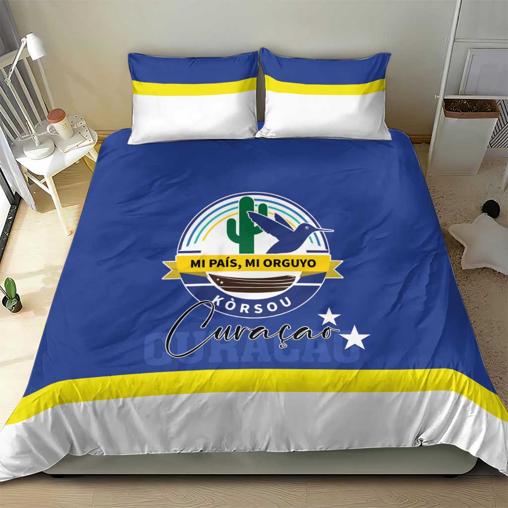 Curacao Bedding Set Pais Korsou Coat of Arms